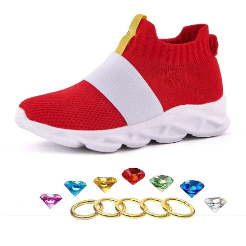 Sonic Shoes For Boys Kids Sonic Zapatillas Sonic Red Sonic Shoes For Kids Boys Girls Cartoon Anime Sonic Games Shoes