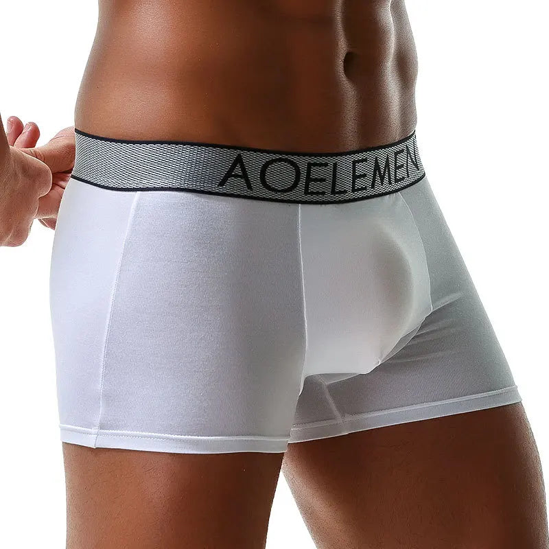 Sexy Men Underwear Modal Boxer Shorts Breathable Panties Man Bullet Separation Pouch Underpants Male Trunks Cueca Calzoncillo