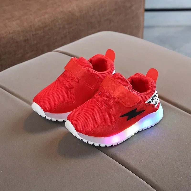 Kid Tennis 2023 Spring And Autumn Children LED Sneakers Boys Glowing Shoes kids Baby Girls Toddler Shoes with Light Up Luminous