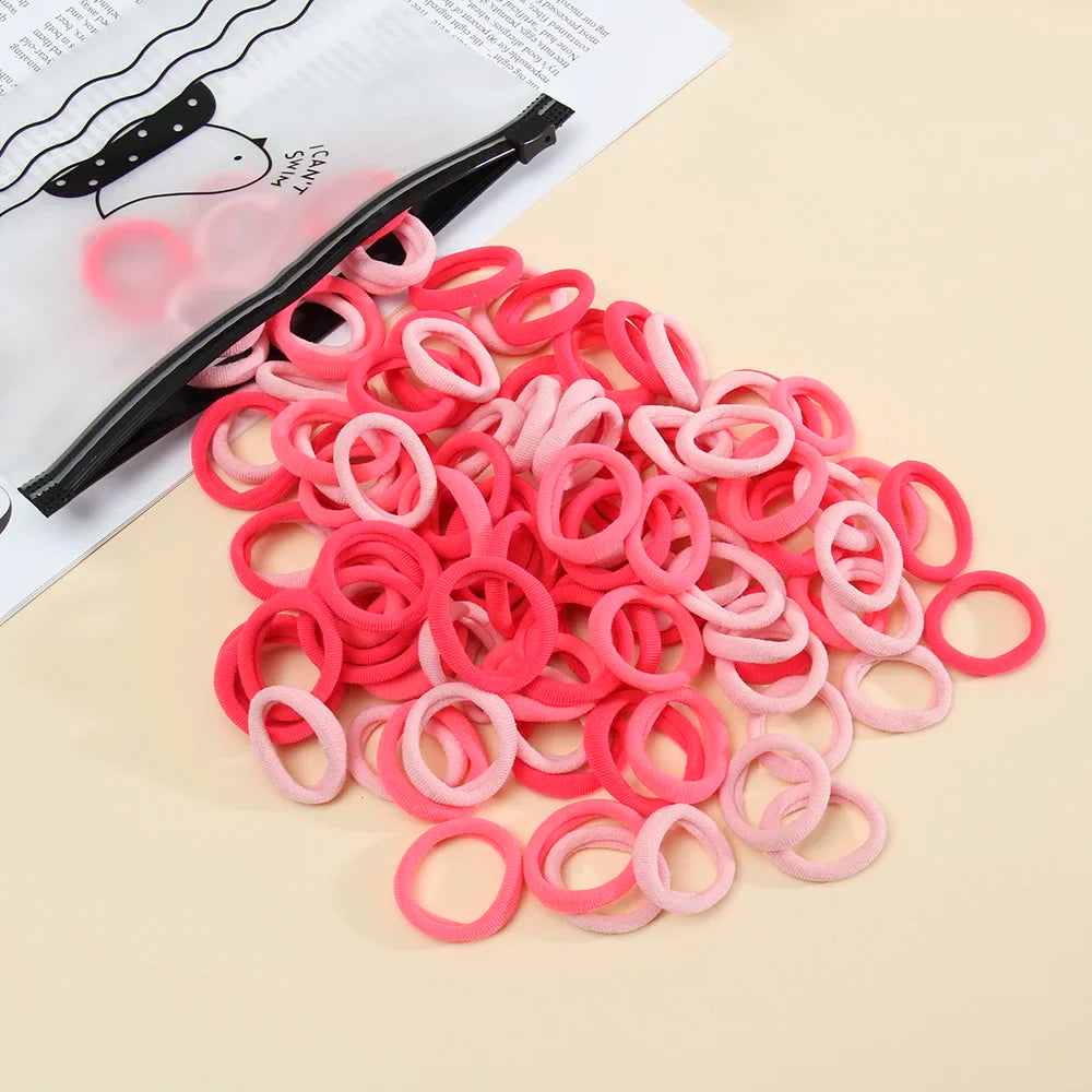 50pcs Women s Seamless Thumb Ring Hair Ties Bagged Ponytail Holders With Small Elastic Bands For Diy Simple Fashion Hair Cord