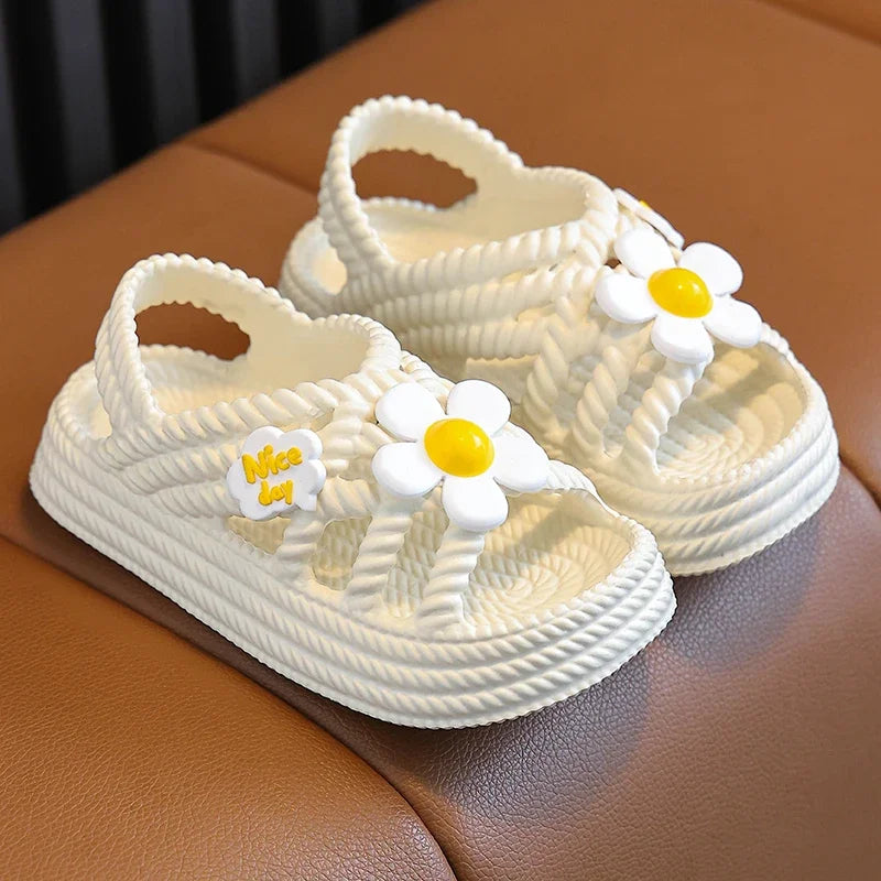 Children's Slippers Summer Girls and Boys Bathroom Home Anti slip Beach Shoes Soft Soled Baby Sandals