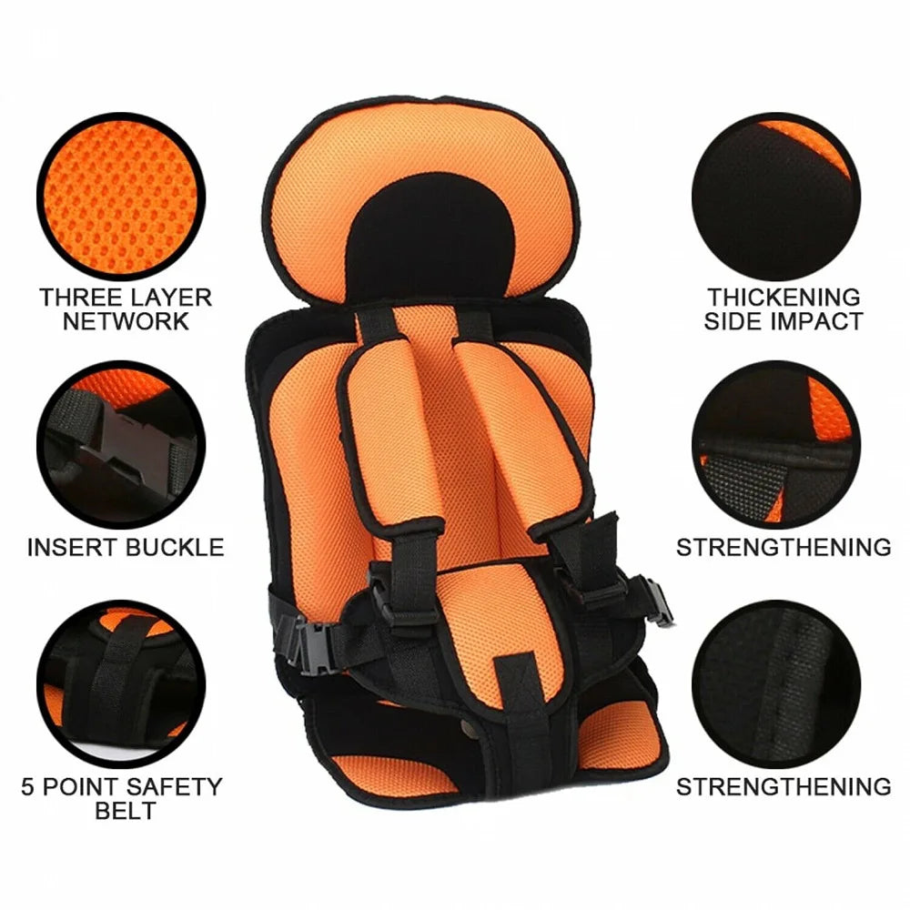 NEW Child Safety Seat Mat for 6 Months To 12 Years Old Breathable Chairs Mats Baby Car Seat Cushion Adjustable Stroller Seat Pad