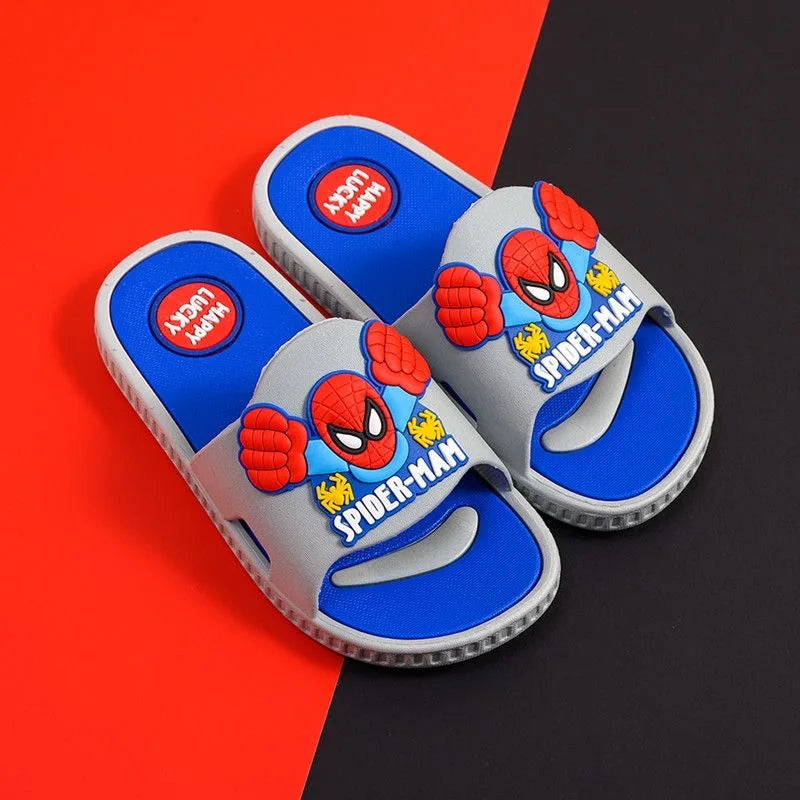 Disney Children's Slippers Cartoon Boys' Summer Home Shoes Boys Sandals Waterproof Anti-slip Kids Garden Shoes Size 24-39