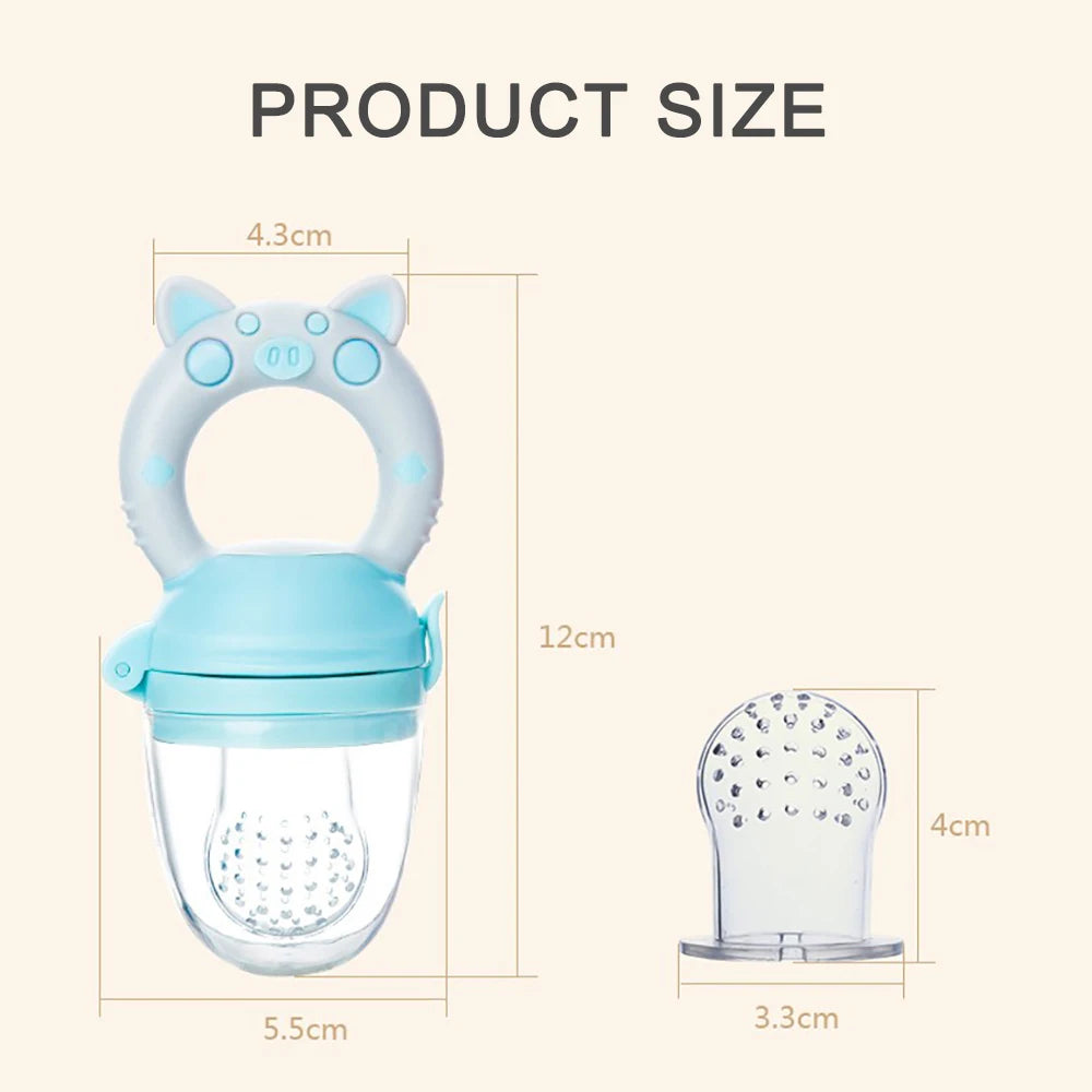 Silicone Fresh Food Nibbler Baby Feeder Kids Boy Girl Fruit Nipples Feeding Safe Infant Baby Supplies Nipple Soother Bottles