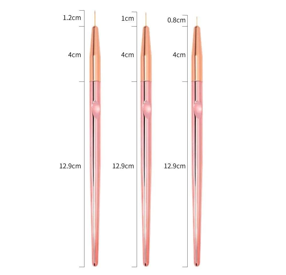 5/20Pcs Nail Art Brush Design Tip Painting Drawing Carving Dotting Pen Professional Nail Brushes Set Nail Art Manicure Tools