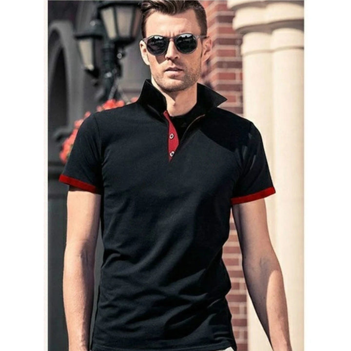 Men Polo Men Shirt Short Sleeve Polo Shirt Contrast Color Polo New Clothing Summer Streetwear Casual Fashion Men tops