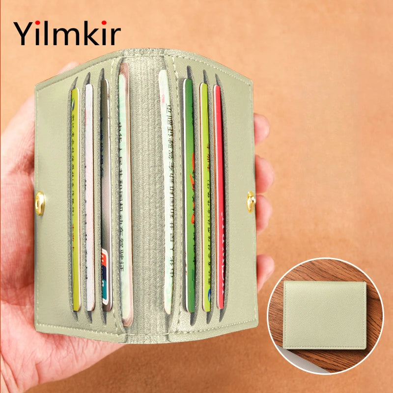 Simplicity Card Holder Wallet for Women RFID Bank Card Driver's License Case Stylish Men Convenient Coin Purse