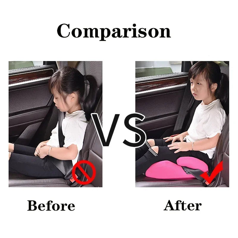 Kid Baby Car Booster Mat Safe Seat Sturdy Children Baby Increased Seat Pad Non-slip Booster Seat Fit 6-12 Year Auto Accessory