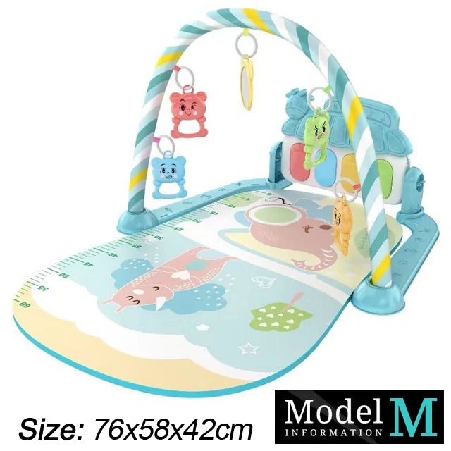 Baby Fitness Stand Music Play Gym Activity Toys Newborn Piano Crawling Blanket Pedal Game Pad Early Education 0-36 Months Gifts