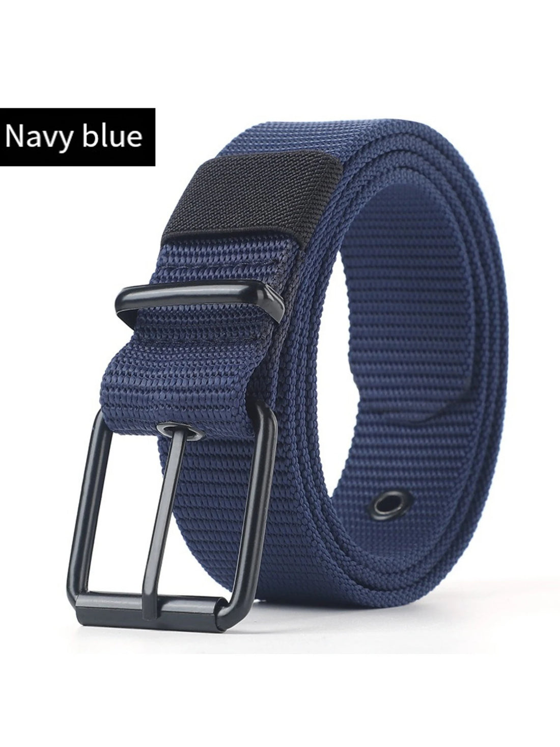 Perforated canvas belt men's needle buckle belt student youth Korean version versatile jeans belt military training extend