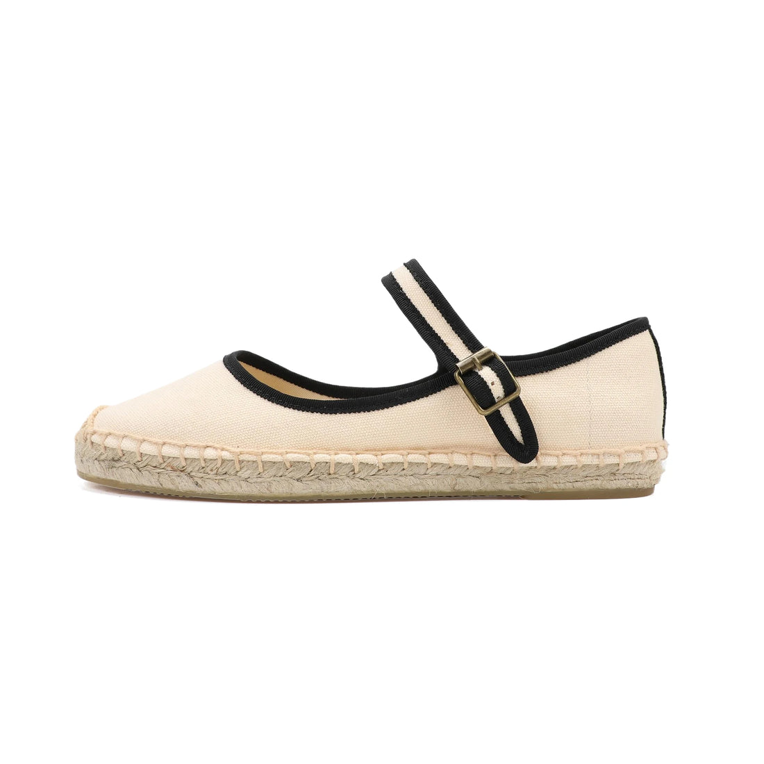 Stylish Mary Jane Espadrilles Women's Flat Shoes with Breathable Canvas Upper ladies  loafers