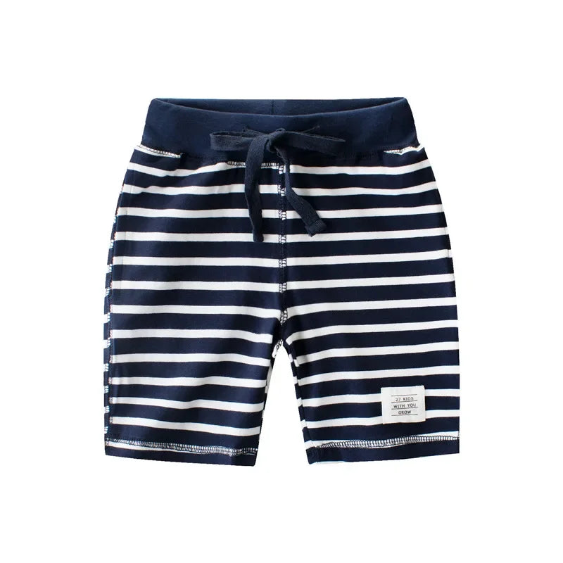 2025 Summer Clothing Striped Cotton Shorts for Boys Toddler Panties Kids Clothes Beach Short Children Sports Pants Dropship