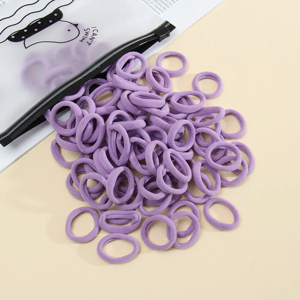 50pcs Women s Seamless Thumb Ring Hair Ties Bagged Ponytail Holders With Small Elastic Bands For Diy Simple Fashion Hair Cord