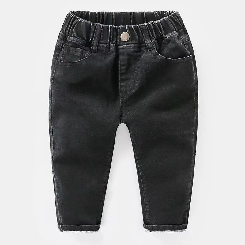 Kids Boys Jeans 2023 Spring And Autumn New Fashionable Elastic Pants Children's Wear Boys Loose Thin Jeans Children's Trousers