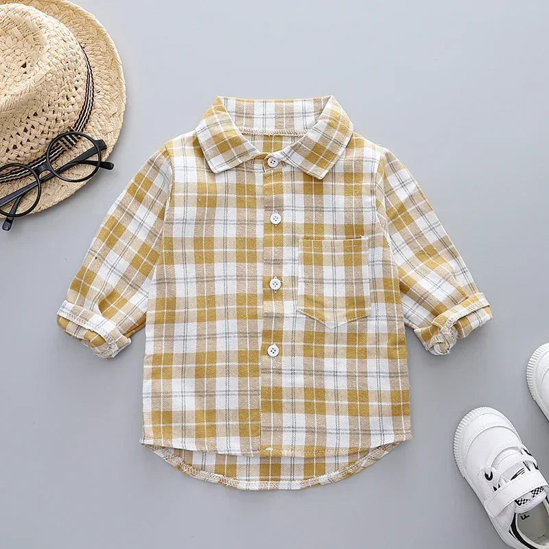 DIIMUU Spring Autumn Kids Baby Boys Cotton Clothes Shirt Toddler Girls Tee Clothing Children Wears Infant Blouse 1 2 3 4 5 Years