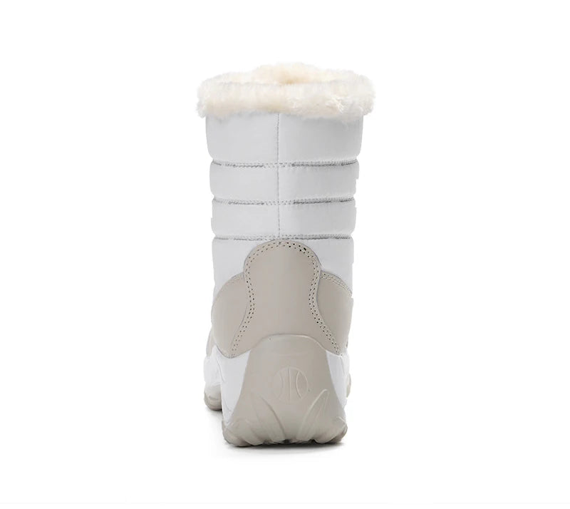 Snow Boots Women Platform Boots Non-slip Women Winter Shoes Fur Warm Ankle Boots for Women Wedges Waterproof Thigh High Boots