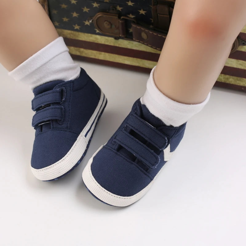 Baby Shoes Boys Canvas Casual Soft Sole Non-slip Newborn Children Walker Sneakers