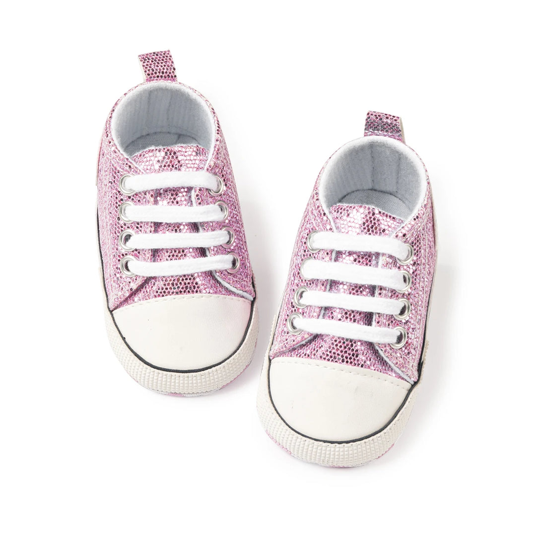 Newborn Baby Shoes Classic Sequins Canvas Shoes Cotton And Anti-slip Infant Casual Sneakers First Pair of Toddler Shoes 0-18M