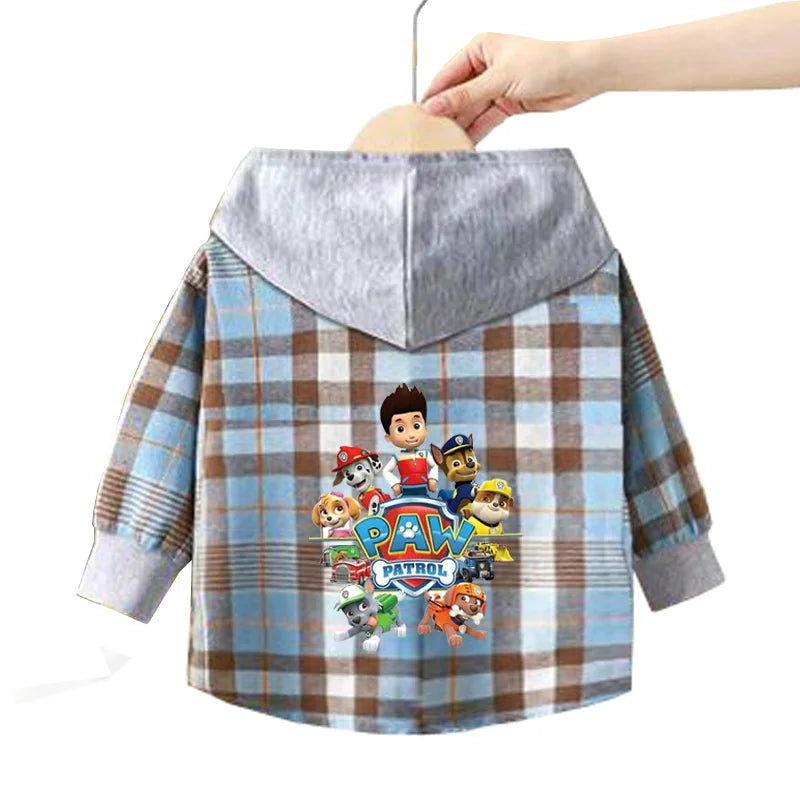 Spring Baby Boys Girls Coats Cartoon PAW Patrol Hoodies Jacket For Kids Sweatshirt Children Windbreaker Outerwear 1-10 Years