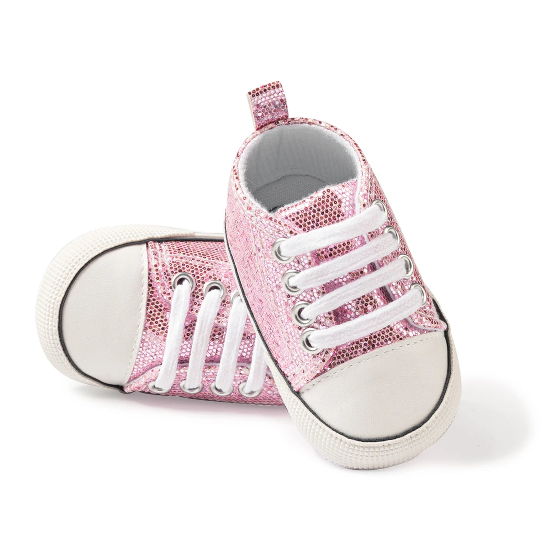 Newborn Baby Shoes Classic Sequins Canvas Shoes Cotton And Anti-slip Infant Casual Sneakers First Pair of Toddler Shoes 0-18M