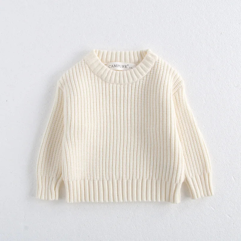 Children Baby Loose Sweater Knitted Autum Winter Baby Boy Girl Clothes Round Neck Kid Toddler Girl Boy Pullover Baby Outerwear