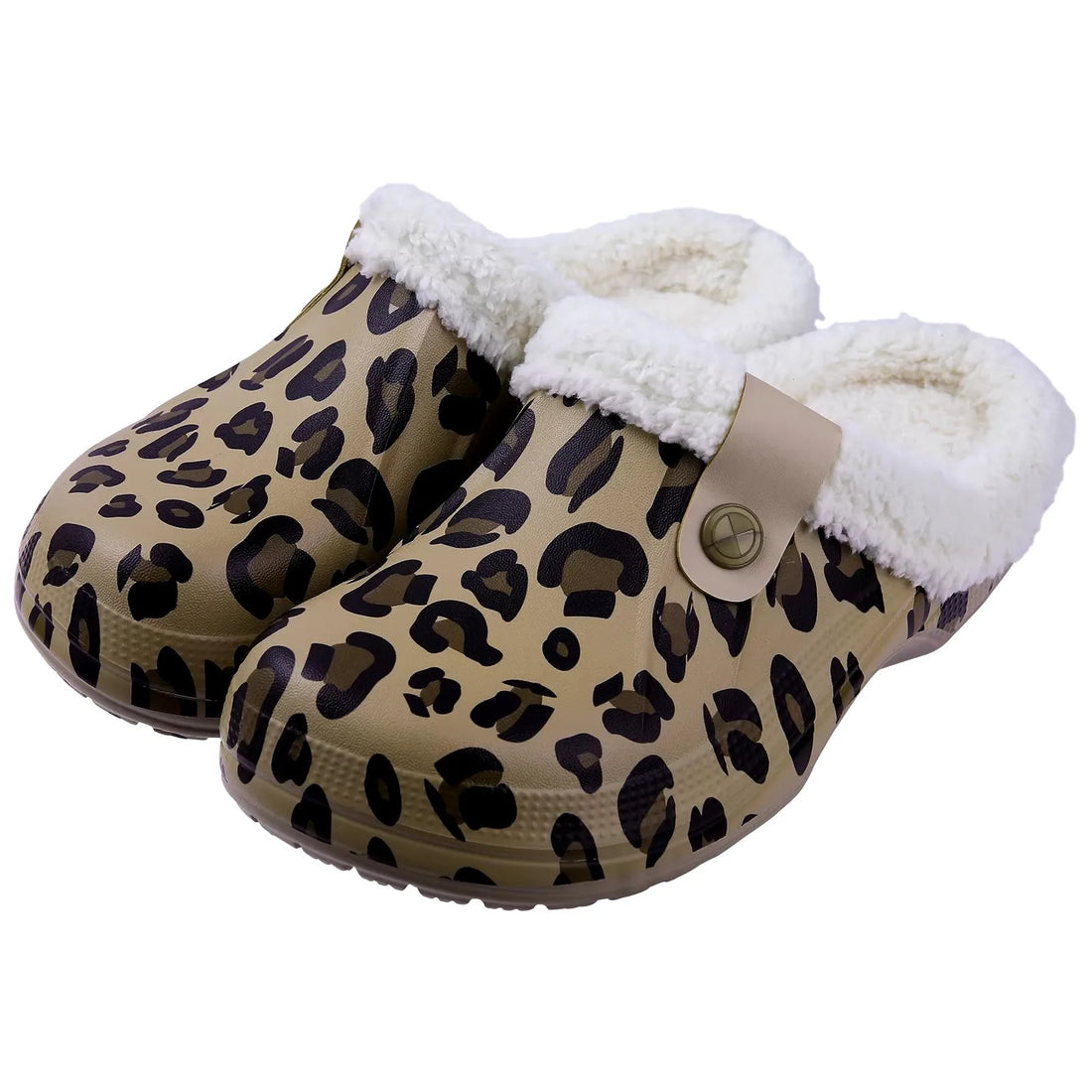 Crestar Women and Men Fur Lined Clogs Memory Foam Warm Fuzzy Slippers New Winter Waterproof Indoor Outdoor Comfortable Slippers