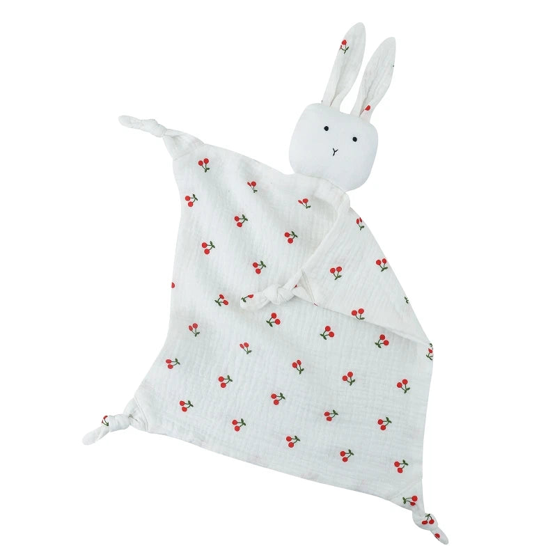 Baby Towel Cotton Stuffed Toys Cartoon Cute Rabbit Towels Soothe Appease Newborn Soft Comforting Sleeping Toy Gift P31B