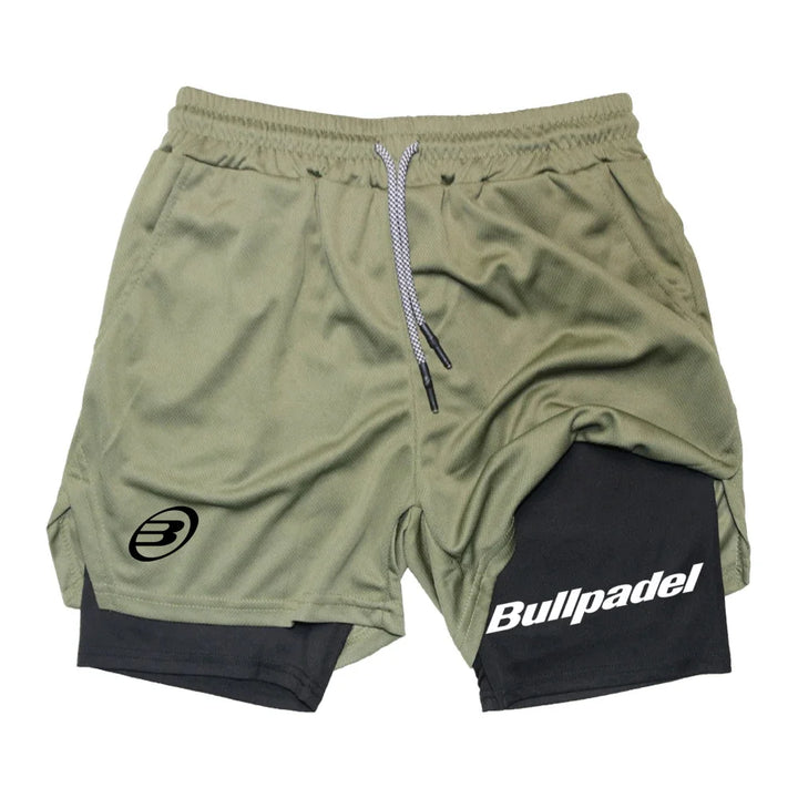 New Men's Padel Sport Shorts Summer Male Breathable Tennis Shorts Quick-Drying Badminton Trousers Outdoor Running Sportwear