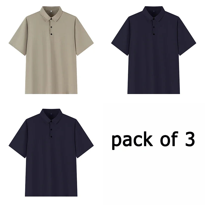 Polo Shirts Men Short Sleeve Polos Big Size 5XL 6XL 7XL 110-175kg Loose Shirt Oversized Tops Plus Size Men Clothing