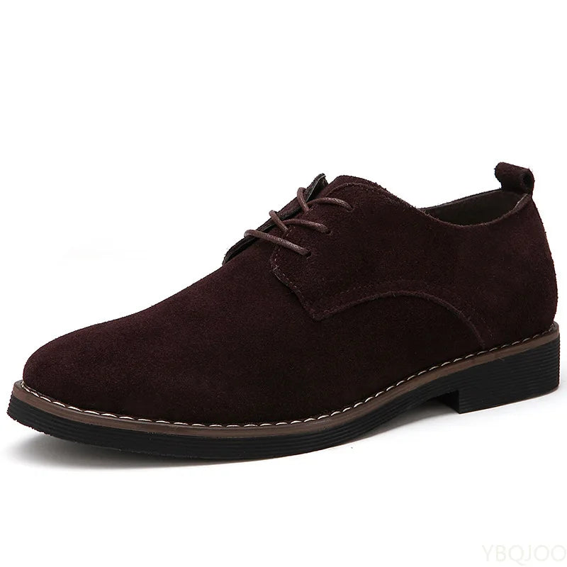 2023 Plus Size 38-48 Oxford Men Shoes PU Suede Leather Spring Autumn Casual Men Leather Shoes Male Dress Shoes