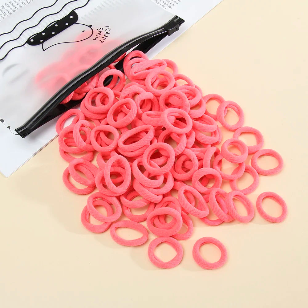 50pcs Women s Seamless Thumb Ring Hair Ties Bagged Ponytail Holders With Small Elastic Bands For Diy Simple Fashion Hair Cord