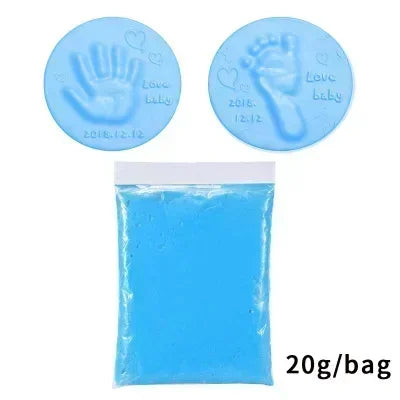 Baby Footprint Clay Makers Infant Air Drying Soft Clay 3D Fingerprint Imprint Paw Kits Parent-child Inkpad DIY Toy Kid Souvenirs