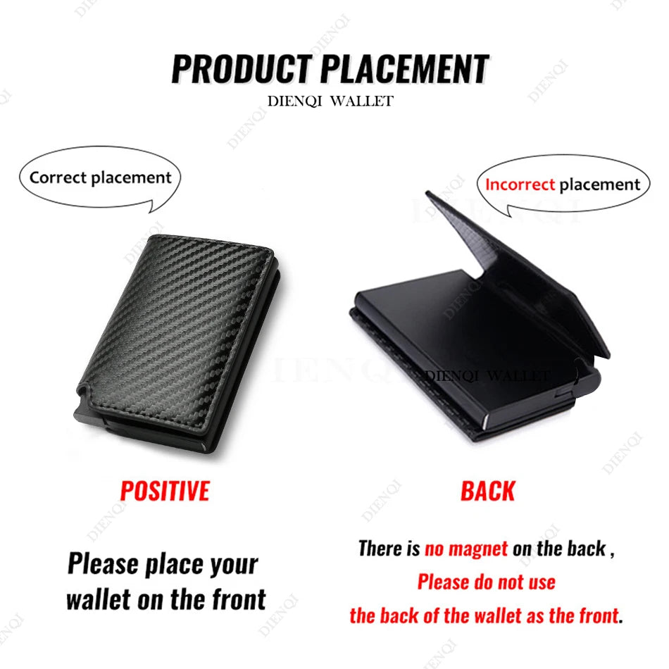 Anti Thief Rfid Credit Card Holder Smart Minimalist Wallet Men Women Slim Bank Cardholder Case Money Bag Cash Creditcard Purse