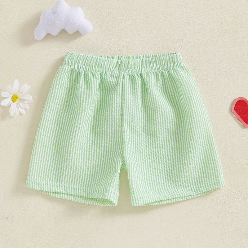 Cute Toddler Kids Denim Shorts Elastic Waist Casual Fashion Loose Short Pants for Boys and Girls Summer Wear