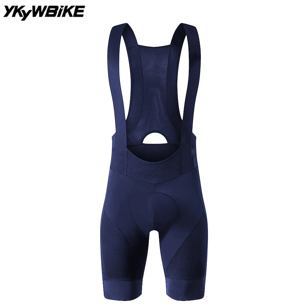 YKYWBIKE Cycling Bib Shorts Men Outdoor Wear Bike Ride 6 Hours Padded Riding Bib Tights Bicycle Men's Cycling Clothing Mtb Short