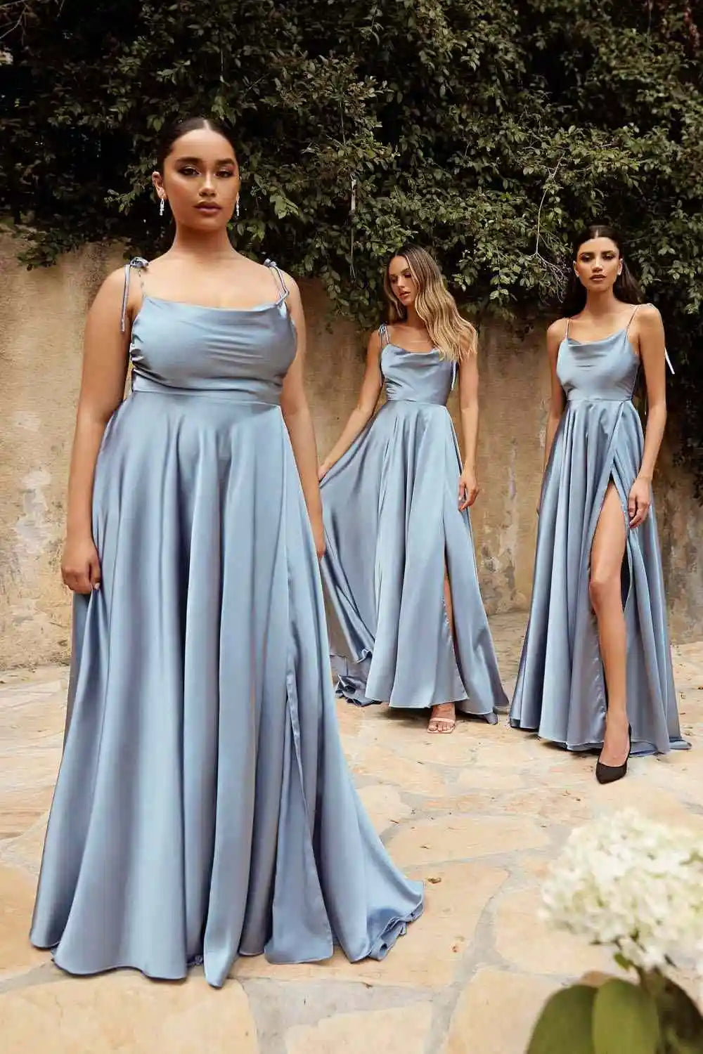 Navy Blue Bridesmaid Dress For Weddings Woman Guest 2024 Sexy Spaghetti Straps Split Prom Party Gowns Long Maid Of Honor Dresses