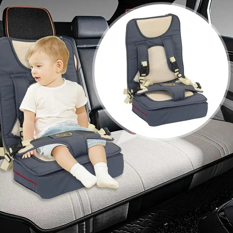 Portable Kid Booster Seat Cushion Protective Anti-skid Auto Seat Pad Four-season Baby Car Seat Cushion Car Interior Accessories