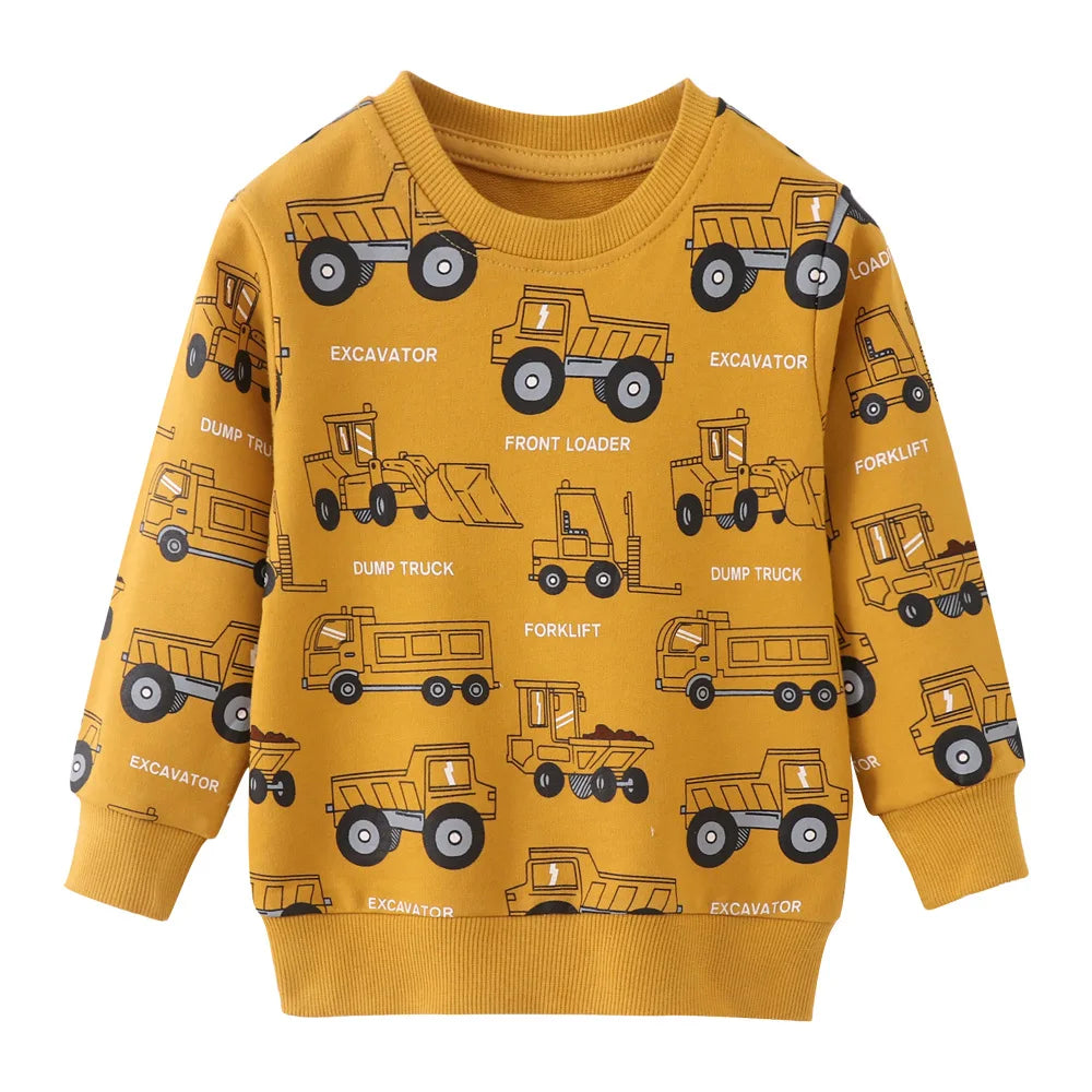 Little maven Baby Boys Clothes Autumn Cotton Tiger Pattern Sweatshirt New Fashion and Comfort Sport wear for Kids 2 to 7 years