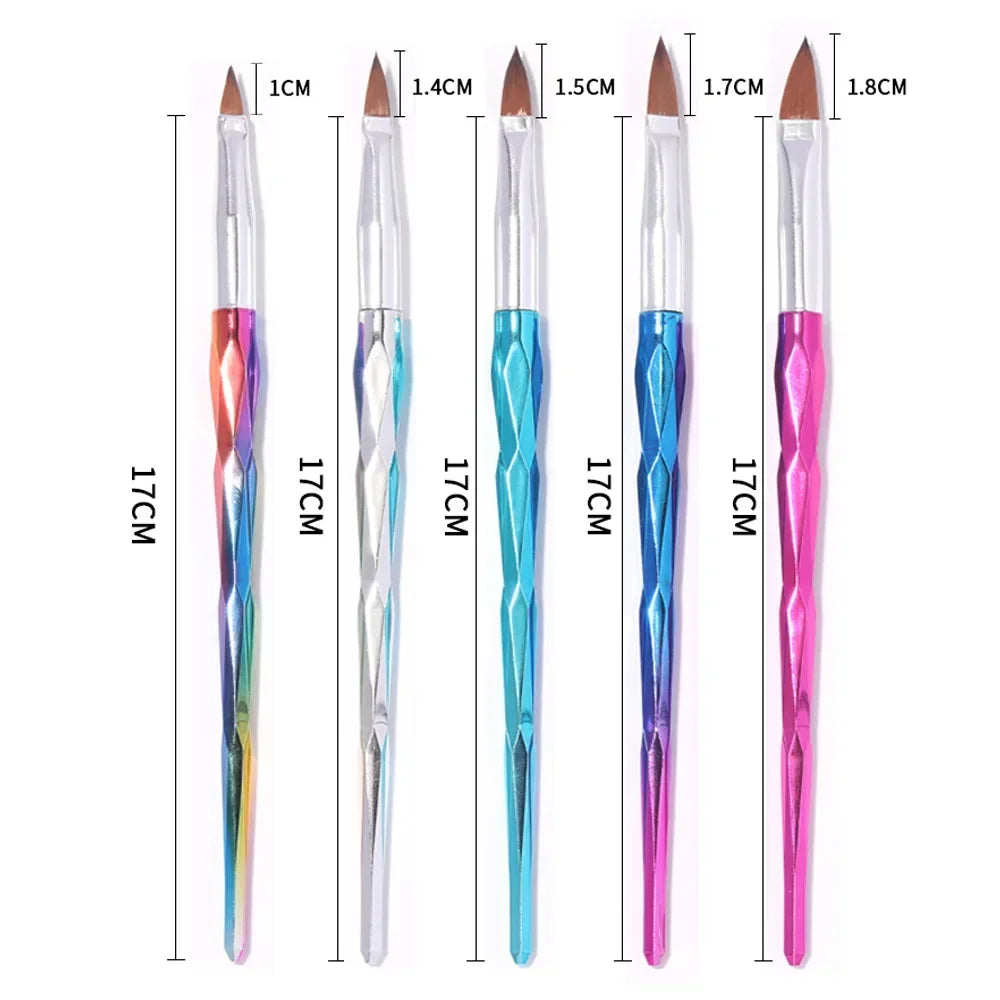 5/20Pcs Nail Art Brush Design Tip Painting Drawing Carving Dotting Pen Professional Nail Brushes Set Nail Art Manicure Tools