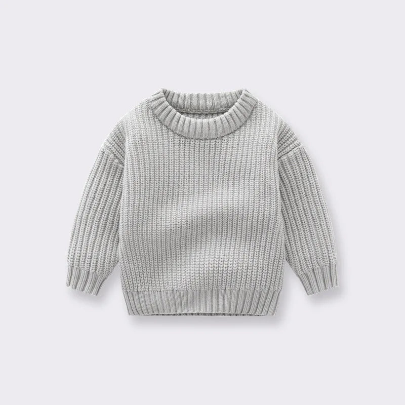 Children Baby Loose Sweater Knitted Autum Winter Baby Boy Girl Clothes Round Neck Kid Toddler Girl Boy Pullover Baby Outerwear