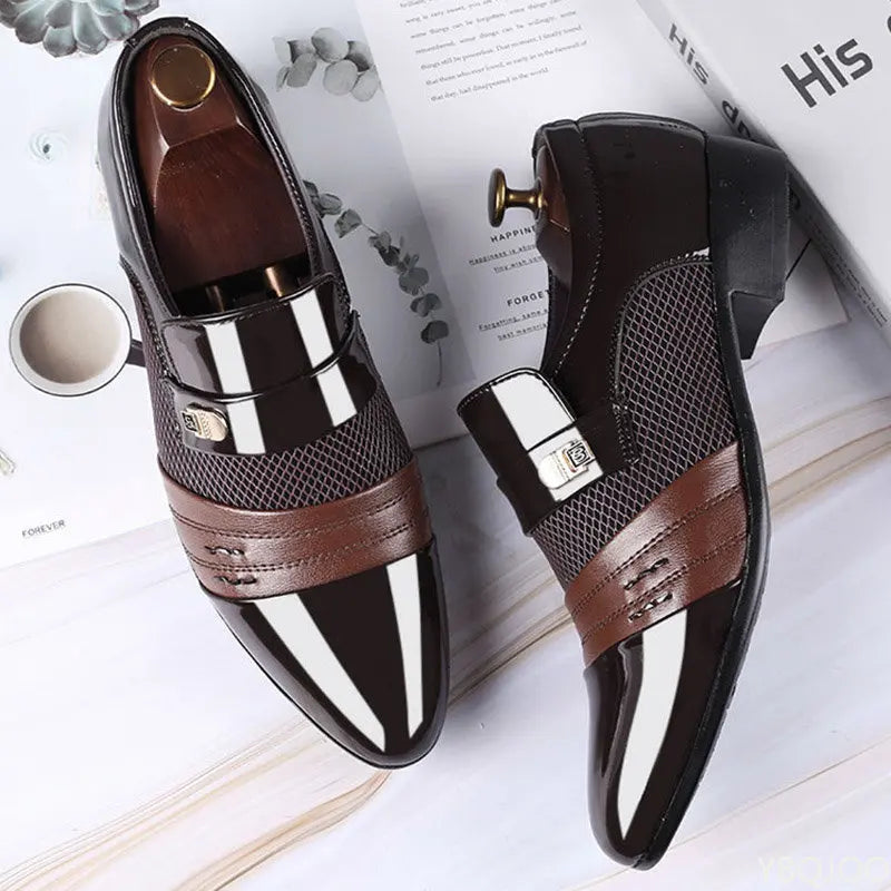 Shoes Men Slip on Men Dress Oxfords Fashion Business Dress Men Shoes 2020 New Classic Leather Men'S Suits Shoes Man Shoes2023