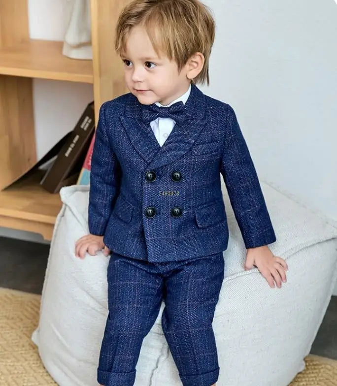 Newborn Baby Boys 1 Year Birthday Suit Kids Photograph Suit Children Formal Wedding Dress Teenager Performance Party Costume