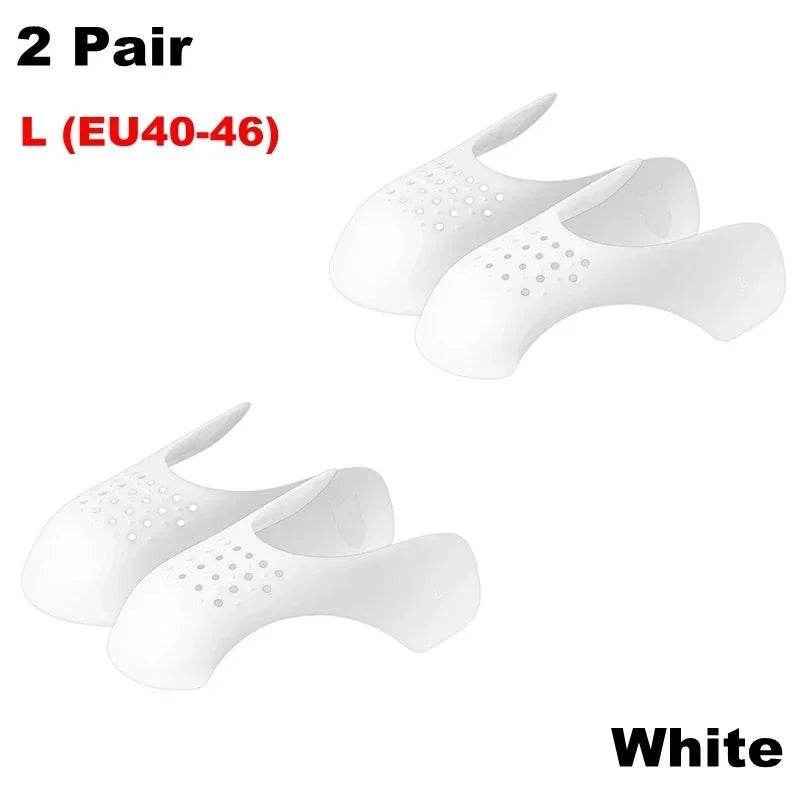 4Pcs Crease Protector Shoe Head Stretcher Sneaker Anti Crease Wrinkled Fold Shoe Support Toe Cap Sport Crease Protector Dropship