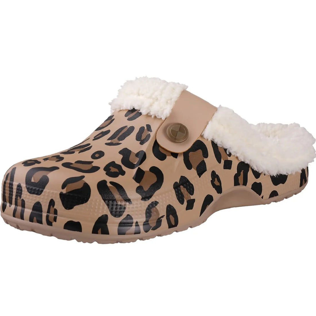 Pallene Fur Lined Clogs Women Men Waterproof Graden Shoes Winter Fuzzy Slippers Plush Bedroom Shoes Outdoor Fashion Fur Clogs