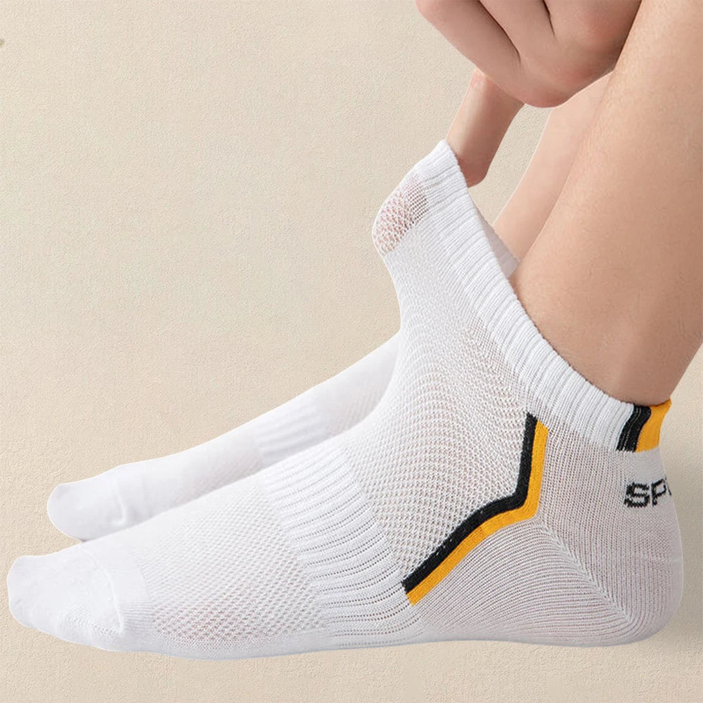 5 Pairs Men Summer Socks Trendy Fashionable Simple Versatile Men Ankle Socks Comfortable Lightweight Breathable Casual Socks