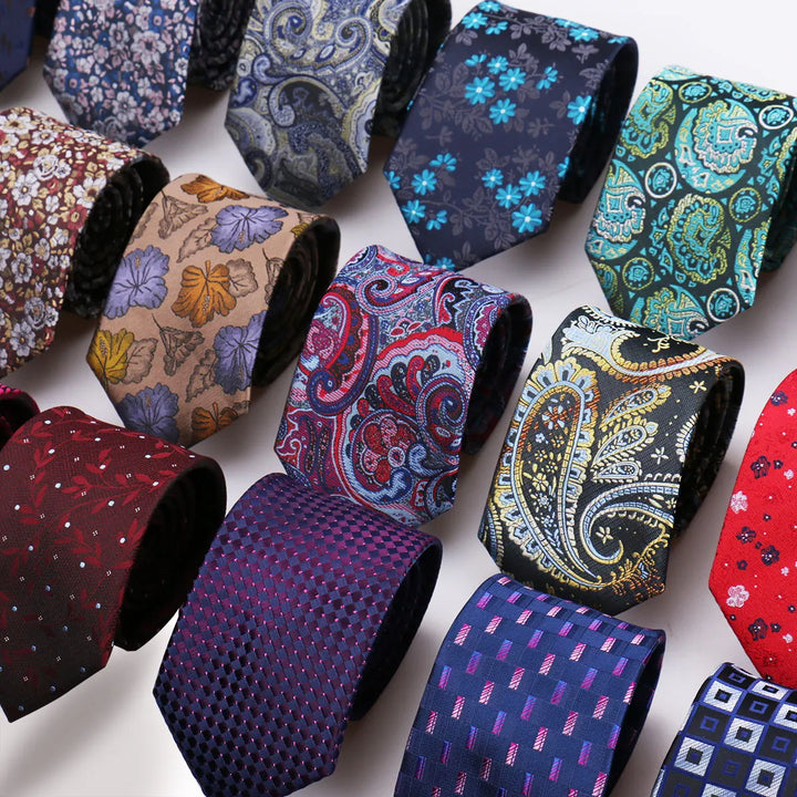 Mens Tie Luxury Necktie For Men Business Wedding Party New Design Neck Tie Paisley Necktie Floral Wedding Style Mens Gravat Gift