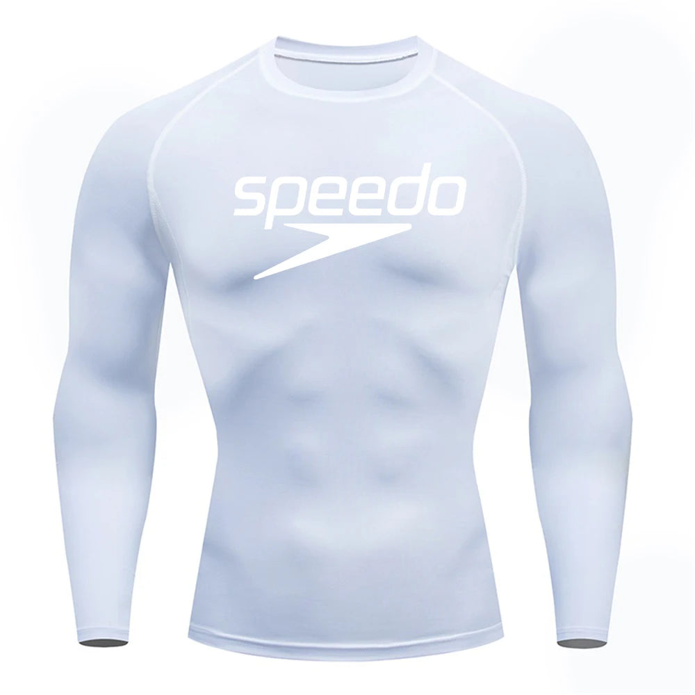 Men Rash Guard Surfing Diving Tee Swimwear Tight short Sleeve T Shirt Swim Floatsuit Top UV Swimming RashGuard Prevent Jellyfish