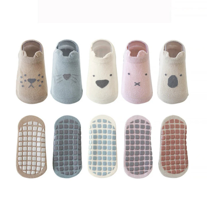 Baby Socks Children Floor Socks Combed Cotton Baby Non-Slip Toddler Socks Newborn Cartoon Spring Summer Socks