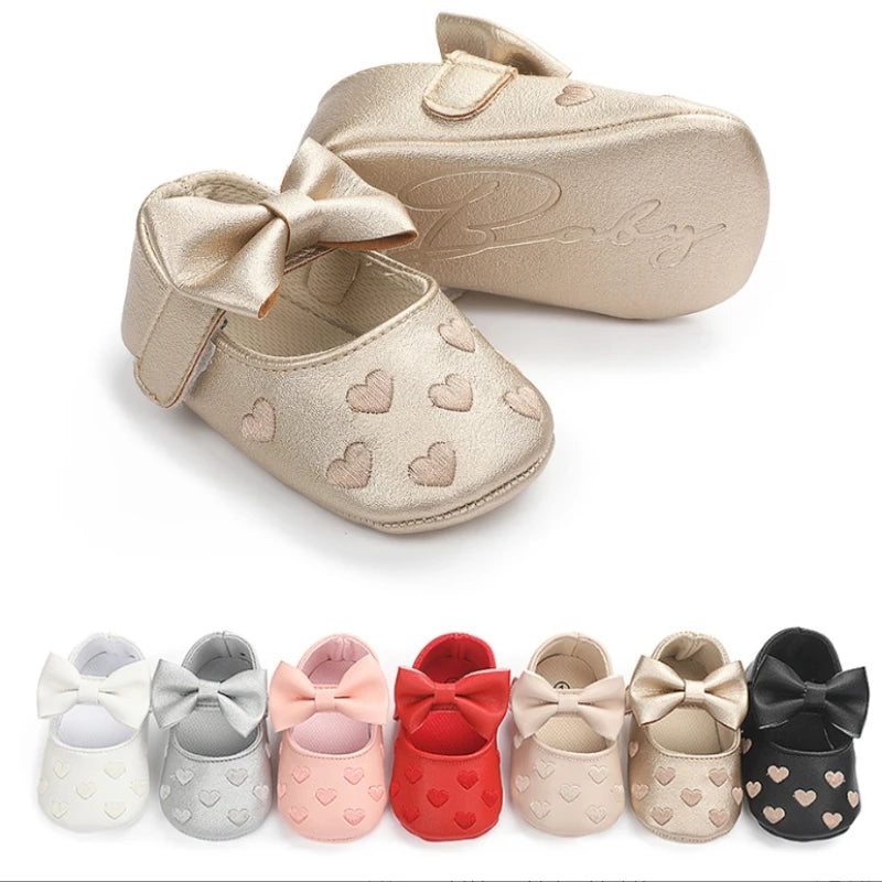 0-18Month Newborn Baby Shoes Classic Love Leather Boy Girl Shoes Multicolor Toddler First Walkers Infant Shoes Baby Boy Shoes