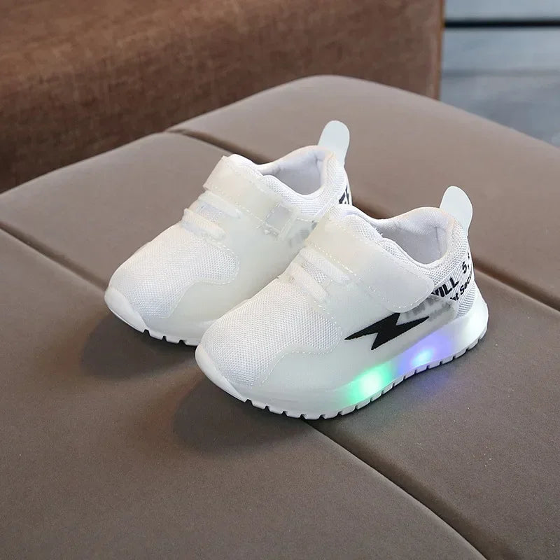 Kid Tennis 2023 Spring And Autumn Children LED Sneakers Boys Glowing Shoes kids Baby Girls Toddler Shoes with Light Up Luminous